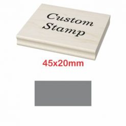 Shiny Wooden Handle Stamp 45 x 20mm