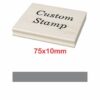 Shiny Wooden Handle Stamp 75 x 40mm