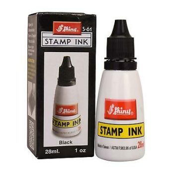 Shiny Stamp Ink 28ml Black - Penfile Office Supplies - Stationery Supplier