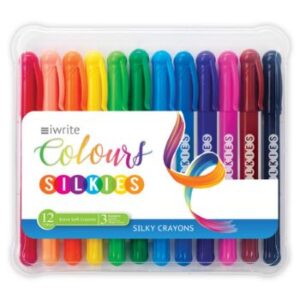 Iwrite Colours Silky Crayons Silkies 12s (1)
