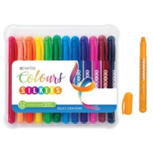 iWrite Colours Silky Crayons Assorted 12s
