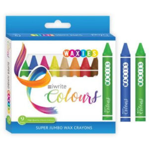 Iwrite Colours Wax Crayons Jumbo 9s (1)