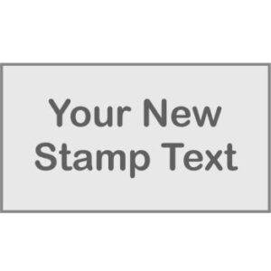 Shiny Wooden Handle Stamp 90 x 50mm Replacement Text Pad