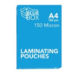 The Blue Box A4 Laminating Pouches 150 Micron 100s