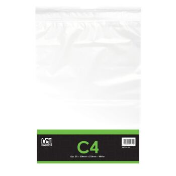 Leo Envelopes C4 Self Seal White - Pack 25