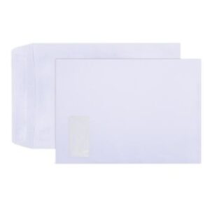 Envelopes C4 Window Self Seal White 250s