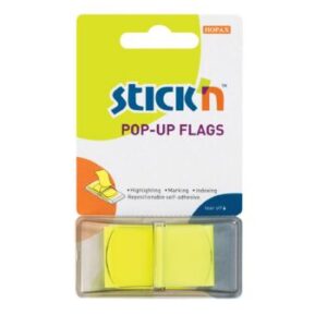 Stick'n Pop-Up Flags 45 x 25mm Neon Lemon