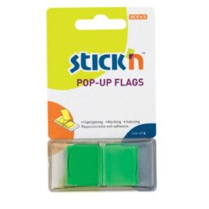 Stick'n Pop-Up Flags 45 x 25mm Neon Lime
