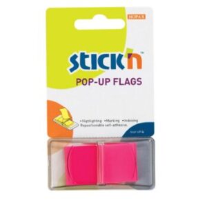 Stick'n Pop-Up Flags 45 x 25mm Neon Magenta