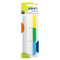 Stick'n Solid Filing Tabs 37 x 50mm Assorted 3 Pads