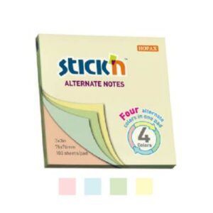 Stick'n Alternate Notes 76 x 76mm Pastel Assorted