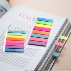 Stick'n Film Index Tabs 45 x 12mm Neon Assorted 8 Pads 2