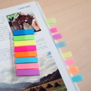 Stick'n Film Index Tabs 45 x 12mm Neon Assorted 8 Pads 3