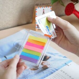 Stick'n Paper Index Tabs 50 x 10mm Neon Assorted 7 Pads 2
