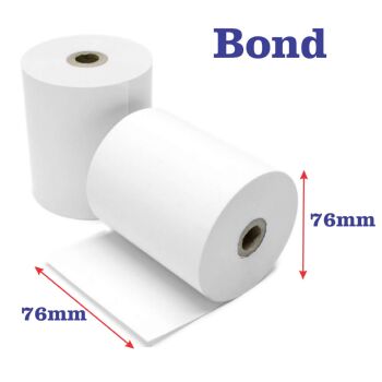 Treeline Bond Paper Roll 76 x 76mm