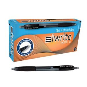 IWrite Gel Retractable Pen Black (2)