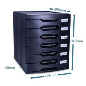 SDS 6 Desk Drawer Filing System Charcoal