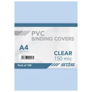 SDS A4 Binding Covers 150 Micron Clear 100s.jpg