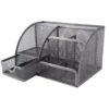SDS Wire Mesh Cube Clip And Pen Holder Silver