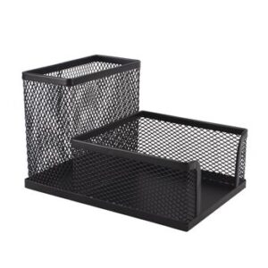 SDS Wire Mesh Cube And Pen Holder Black (1).jpg