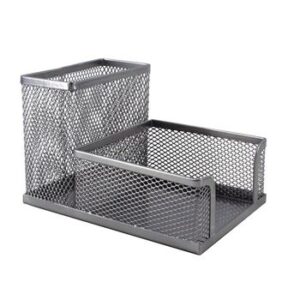 SDS Wire Mesh Cube And Pen Holder Silver (1).jpg