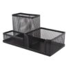 SDS Wire Mesh Cube Clip And Pen Holder Silver