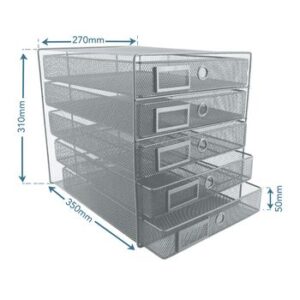 SDS Wire Mesh Filing System 5 Drawer Silver.jpg