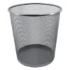 SDS Wire Mesh Round Waste Bin 12L Black
