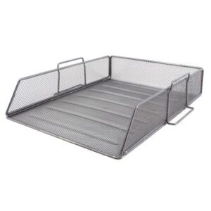 SDS Wire Mesh Single Letter Tray Silver