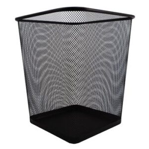SDS Wire Mesh Square Waste Bin 15L Black (1).jpg