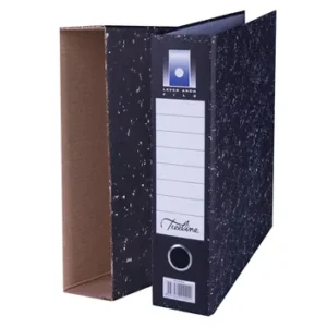 A4D - Treeline A4 Lever Arch File Board 80mm Black with Dustcover Pack 2