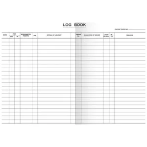 BS109 Treeline A5 Drivers Log Book Upright 32 Page (3)