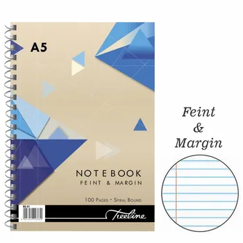 Treeline A5 Spiral Side Bound Notebook 100 Page