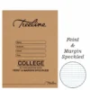Treeline A4 College Exercise Book 17mm Ruled Speckled 72 Page