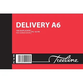 Treeline A6 Duplicate Carbon Book Delivery 100 Page