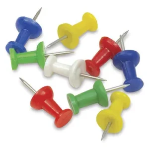 TR0266-30 - Treeline Push Pins Barrel Shape Assorted 30s (2)