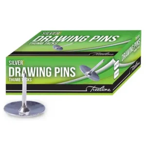 TR0346-00 - Treeline Drawing Pins 11mm Silver 100s (3)