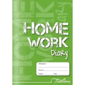 TR2114-00 Treeline A5 Homework Diary Soft Cover 88 Page