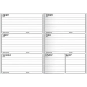 TR2114-00 Treeline A5 Homework Diary Soft Cover 88 Page
