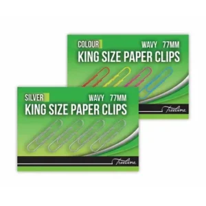 Treeline Paper Clips 77mm Silver-Assorted