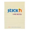 Stick'n Lined Notes 150 x 101mm Pastel Yellow