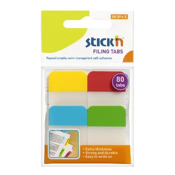 Stick'n Filing Tabs 4 Colours