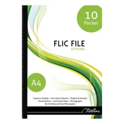 FLC-10-Treeline A4 Flic File 10 Pocket