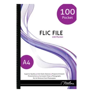 FLC-100-Treeline A4 Flic File 100 Pocket