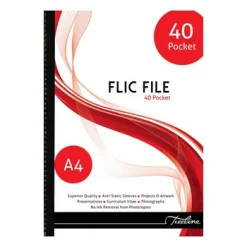 FLC-40-Treeline A4 Flic File 40 Pocket