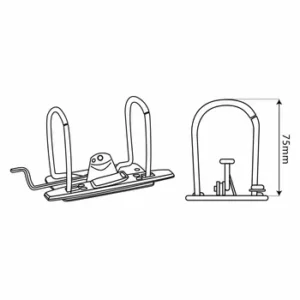 PVC70 - Treeline A4 Lever Arch File PVC 70mm - Metal Compressor