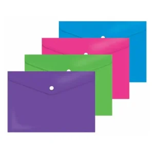 TR3532 - Treeline A4 Carry Folder PVC 180 Micron Assorted Solid Colours