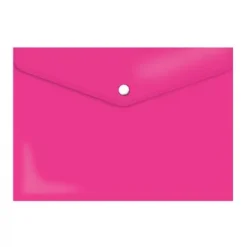 TR3532 -Treeline A4 Carry Folder PVC 180 Micron Solid Hot Pink
