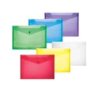TR3534-30 Treeline A4 Carry Folder PVC 180 Micron Assorted 6s (1)