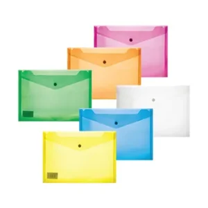 TR3534-30 Treeline A4 Carry Folder PVC 180 Micron Assorted 6s (2)